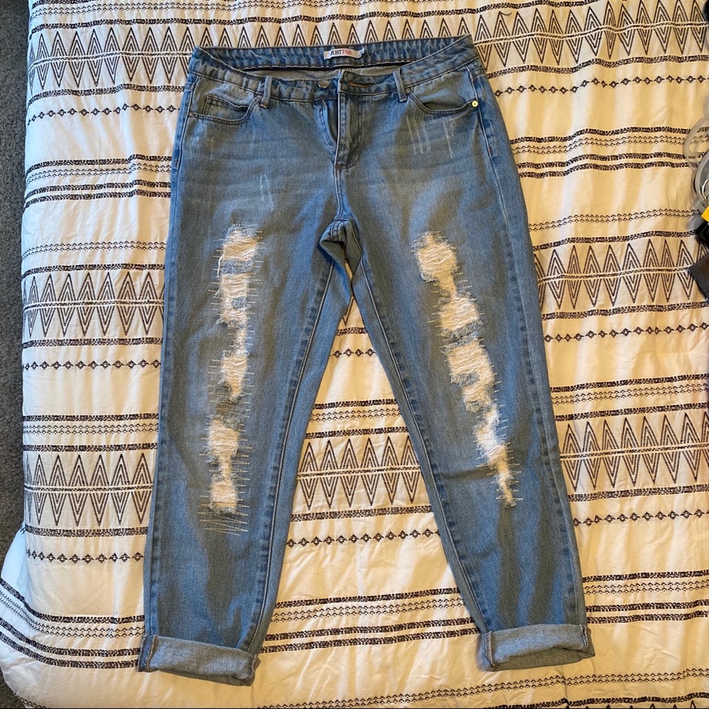 JustFab boyfriend jeans - size 5